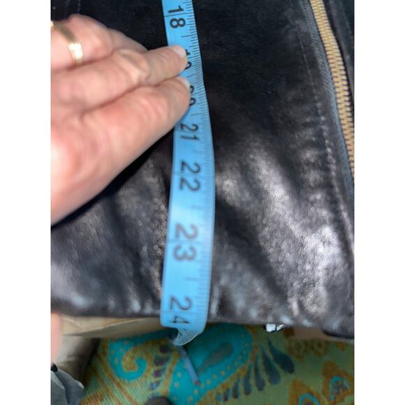 VINTAGE VAKKO LEATHER CONVERTIBLE MOTO BIKER JACKET TO VEST-ZIP OFF SLEEVES M - Picture 12 of 16